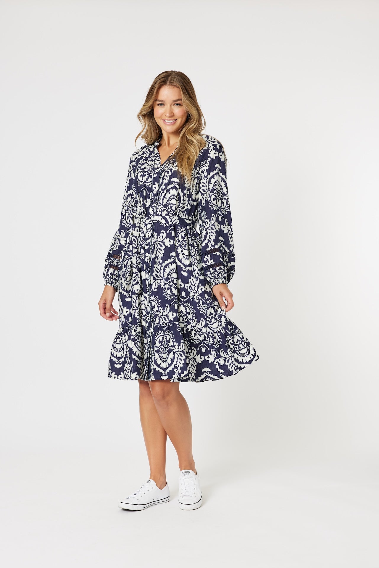 Emily  Button Dress