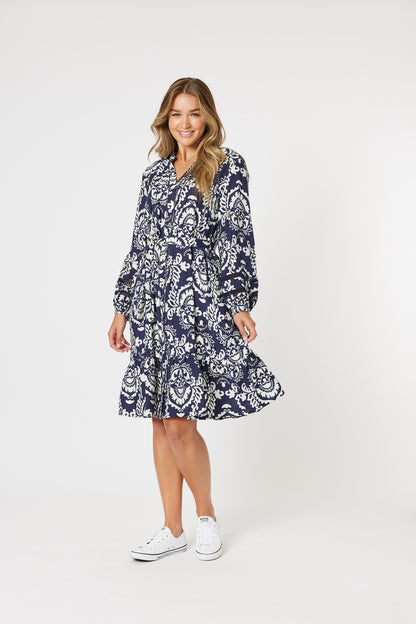 Emily  Button Dress