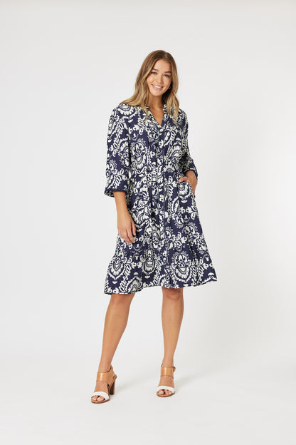 Emily  Button Dress