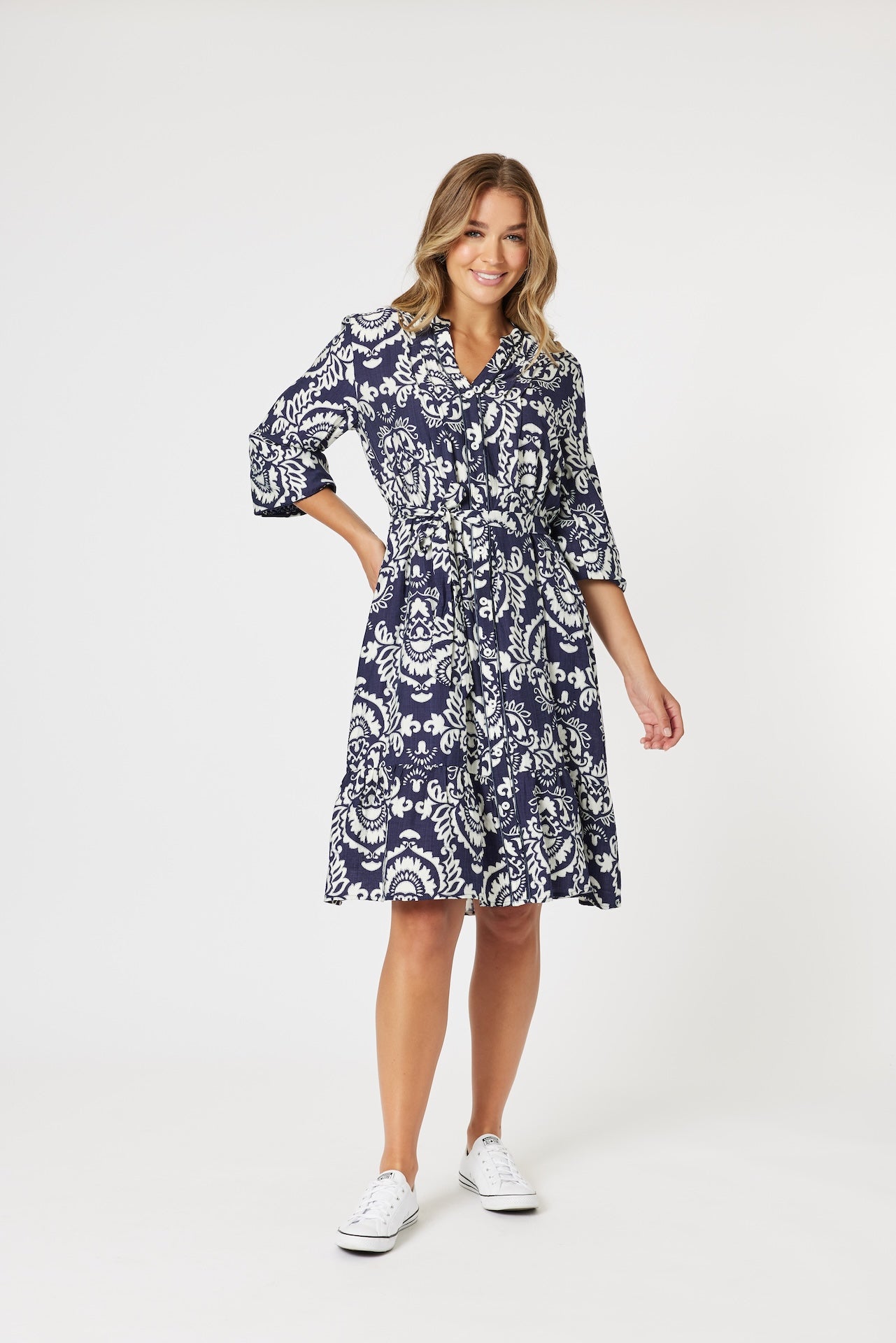 Emily  Button Dress