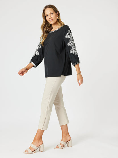 Jackie Embroidered Tee