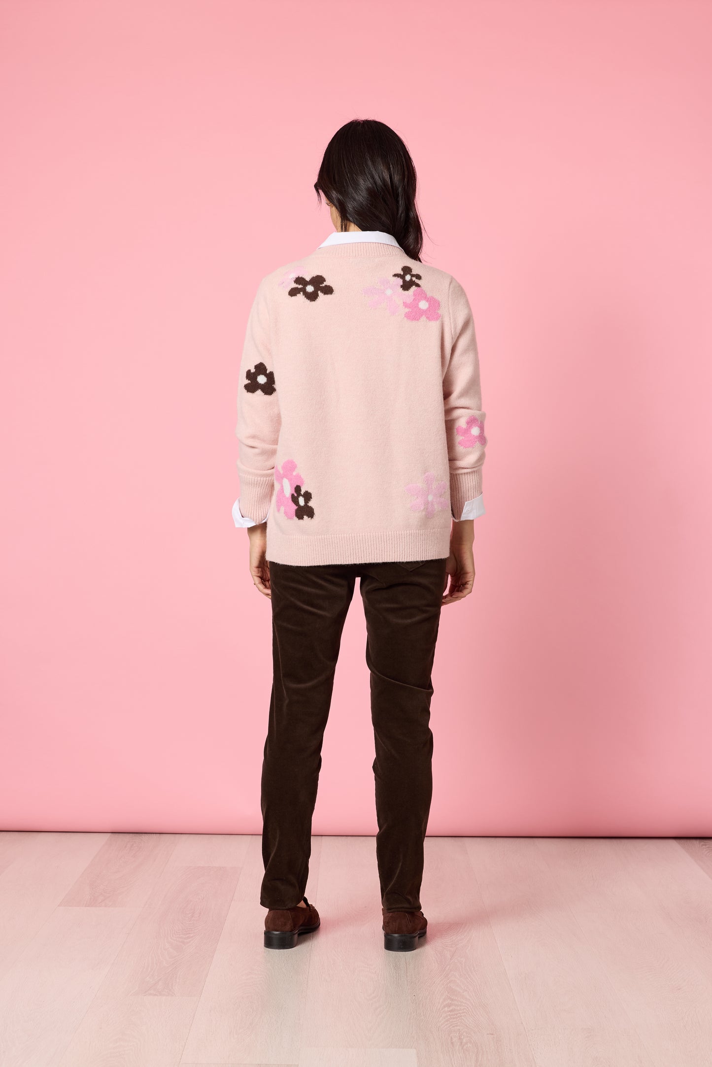 Chelsea Flower Knit- Blush