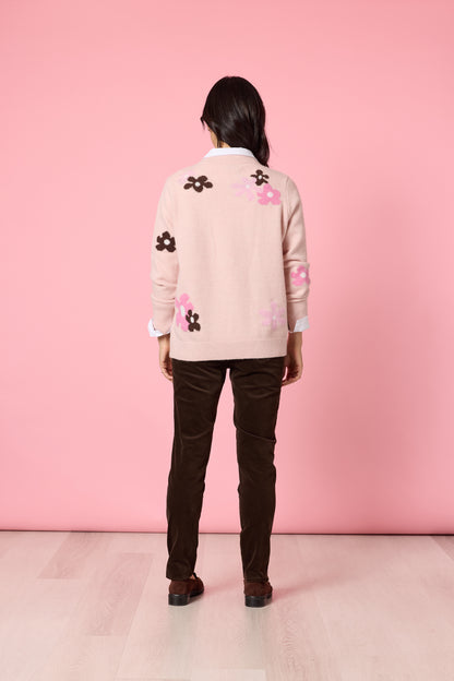 Chelsea Flower Knit- Blush