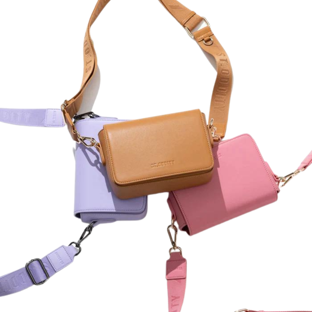 Crossbody Bag with Street Strap - Lavender