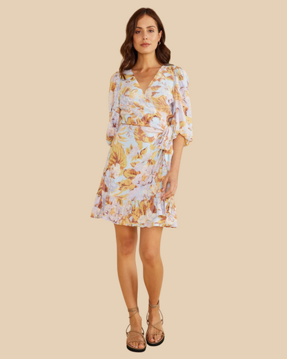 Harlow Mini Dress - Sky Blue
