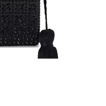 AKOS Crystal Tassel- Black