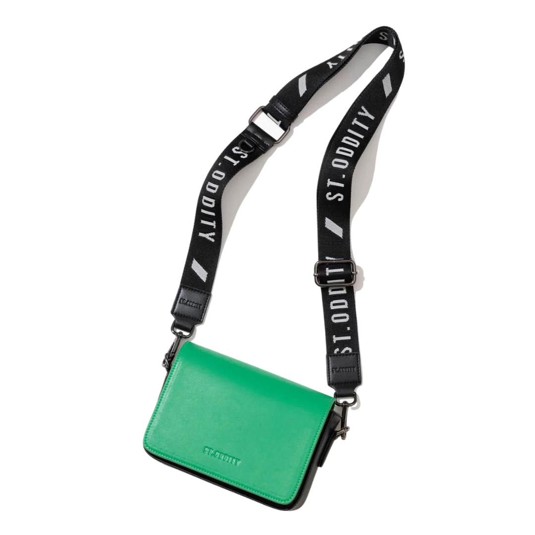 Crossbody Bag with Street Strap - Green/Black