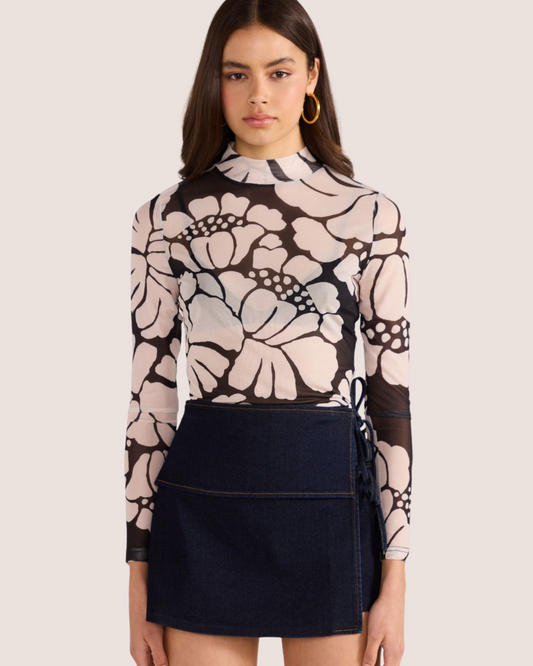 Persephone Mesh Skivvy Top