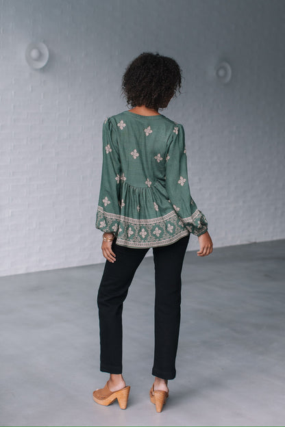 Erin digital print top