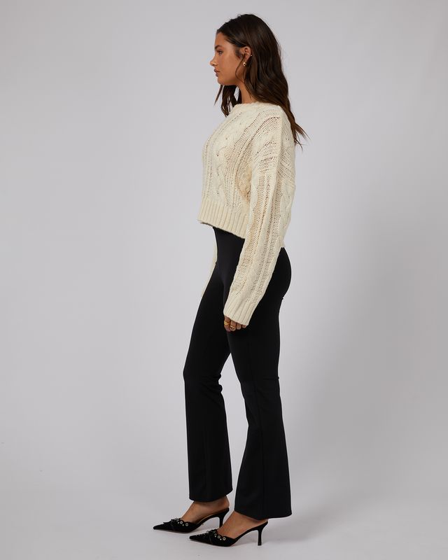 Erika Cable Knit - Vintage White