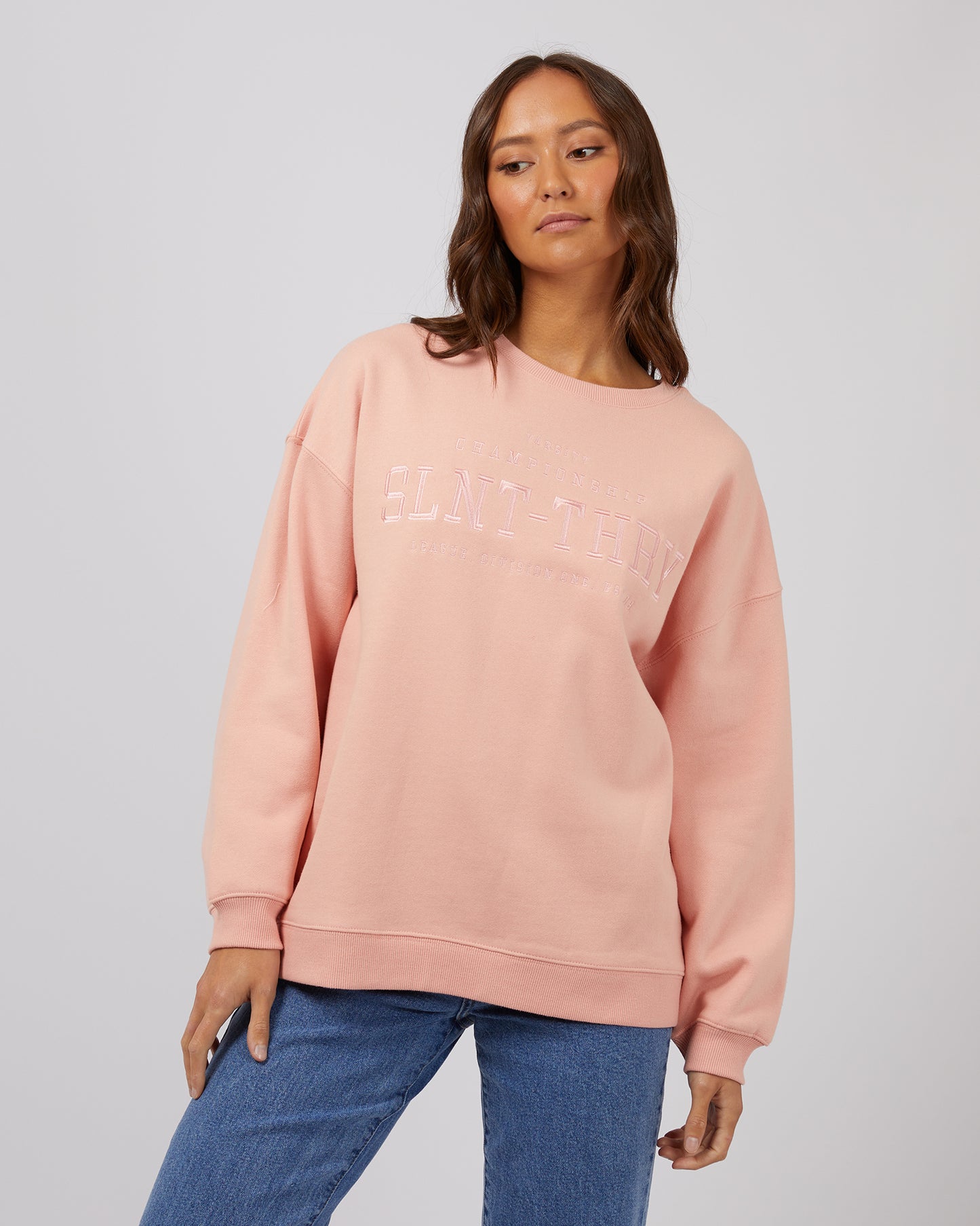 Varsity Crew - Pale Pink