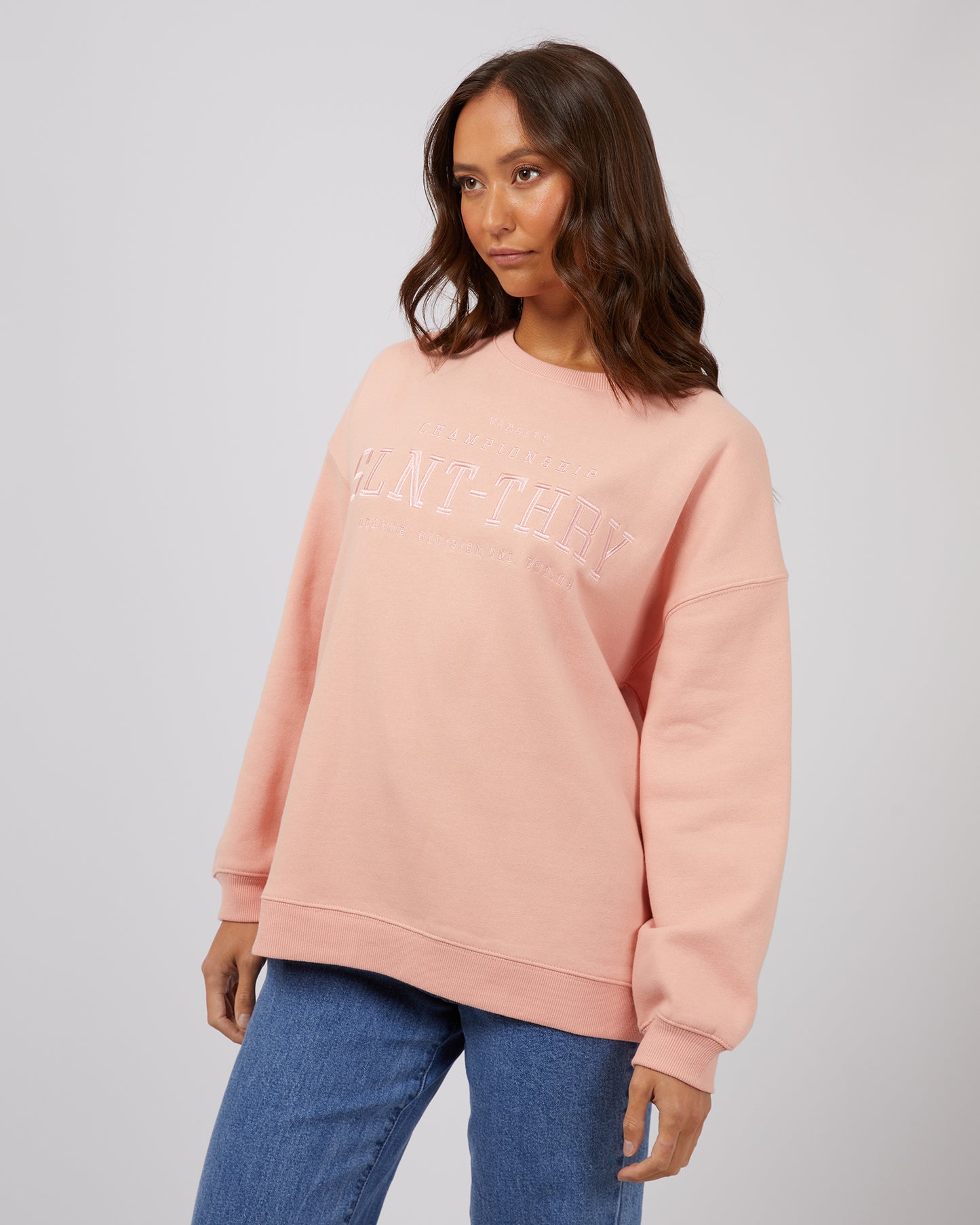 Varsity Crew - Pale Pink