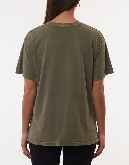 Downtown Tie Tee - Khaki