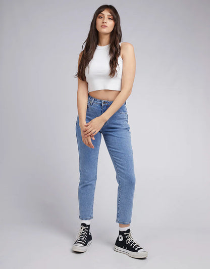 Monica Mom Jean - Heritage Blue
