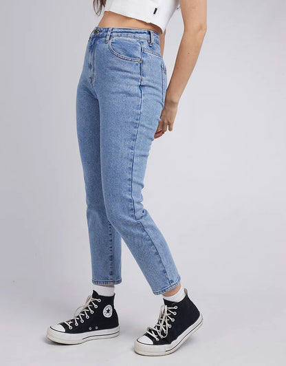 Monica Mom Jean - Heritage Blue