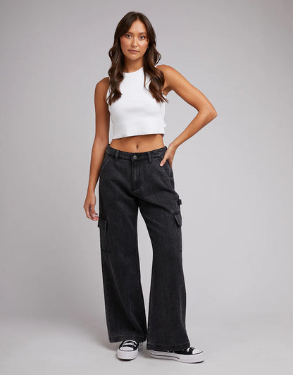 Bravo Cargo Pant - Washed Black
