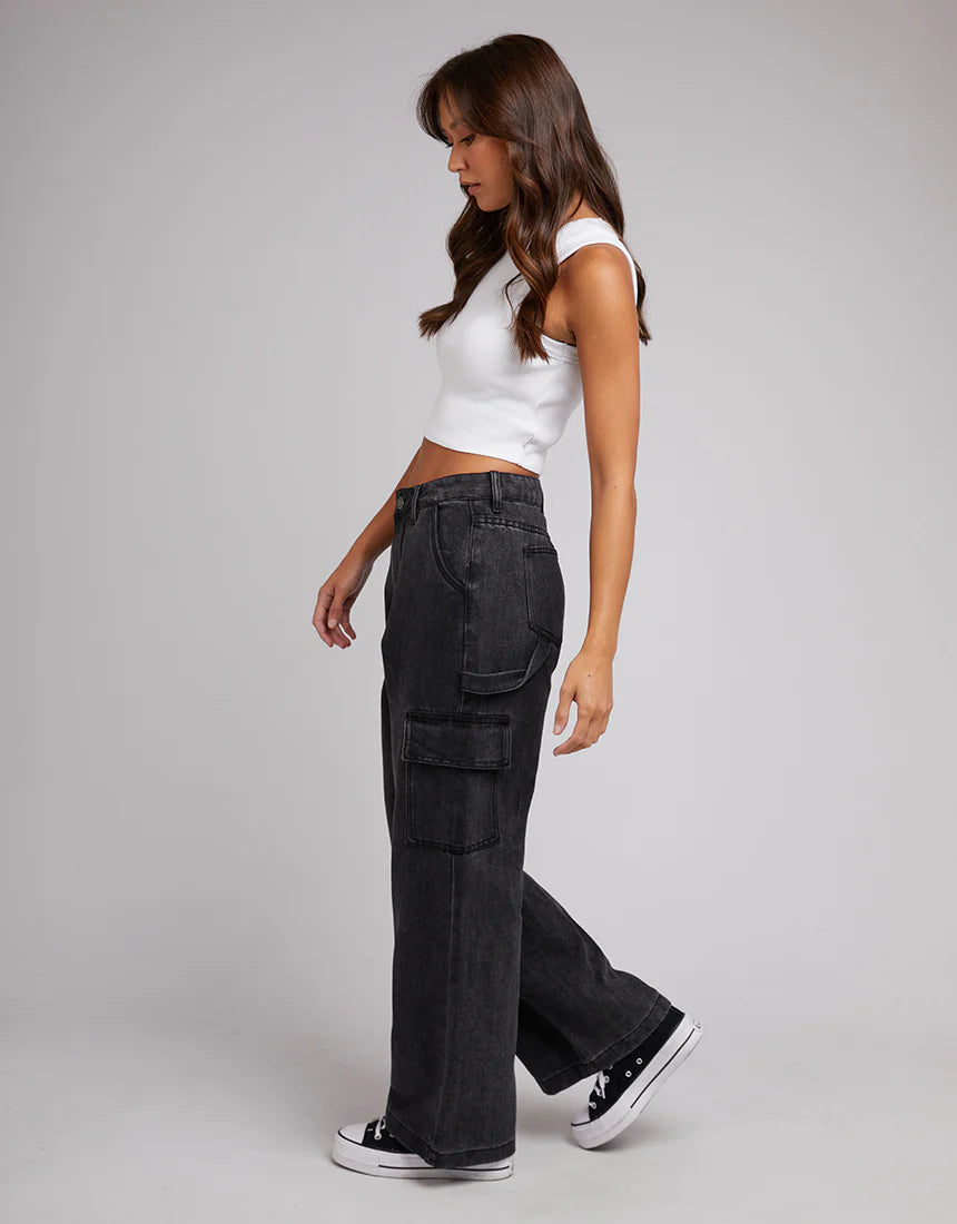 Bravo Cargo Pant - Washed Black