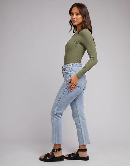 Rib Long Sleeve - Khaki