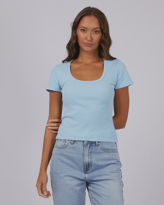 Hazel Tee - Sky