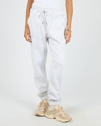 Silent Luxe Cuffed Trackpant - Snow