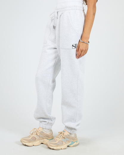 Silent Luxe Cuffed Trackpant - Snow