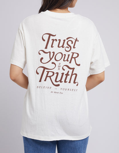 Trust Tee - Vintge White