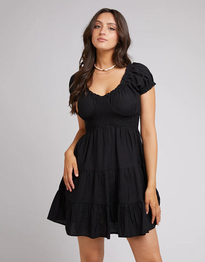 Natalia Mini Dress - Black