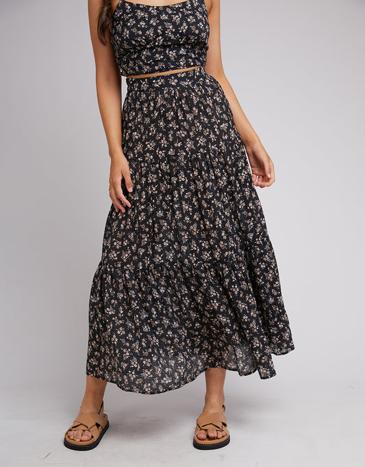 Maya Floral Maxi Skirt