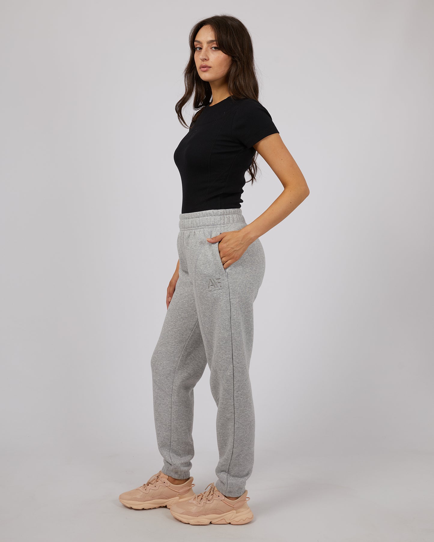 Active Tonal Trackpant - Grey Marle