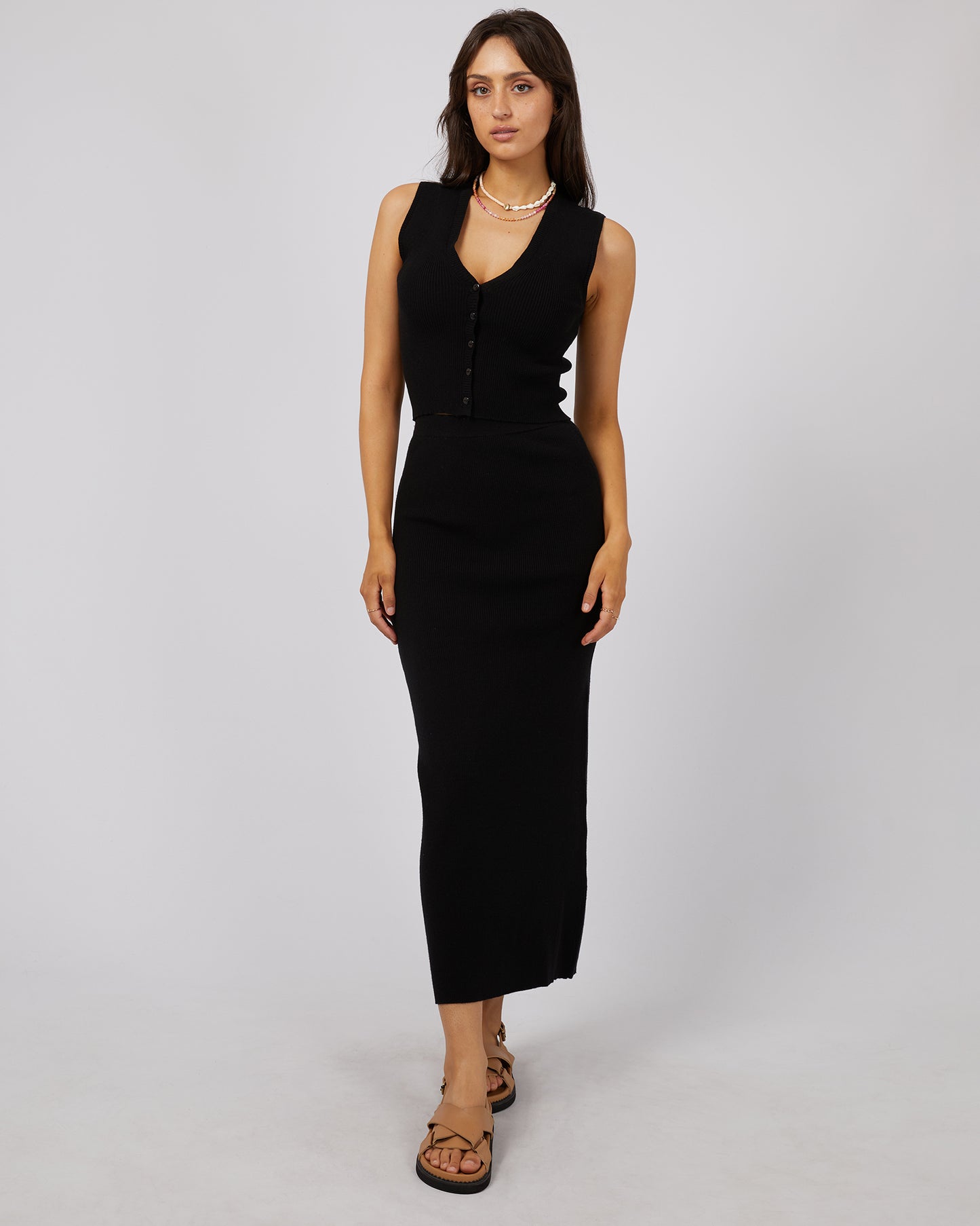 Henley Knit Skirt