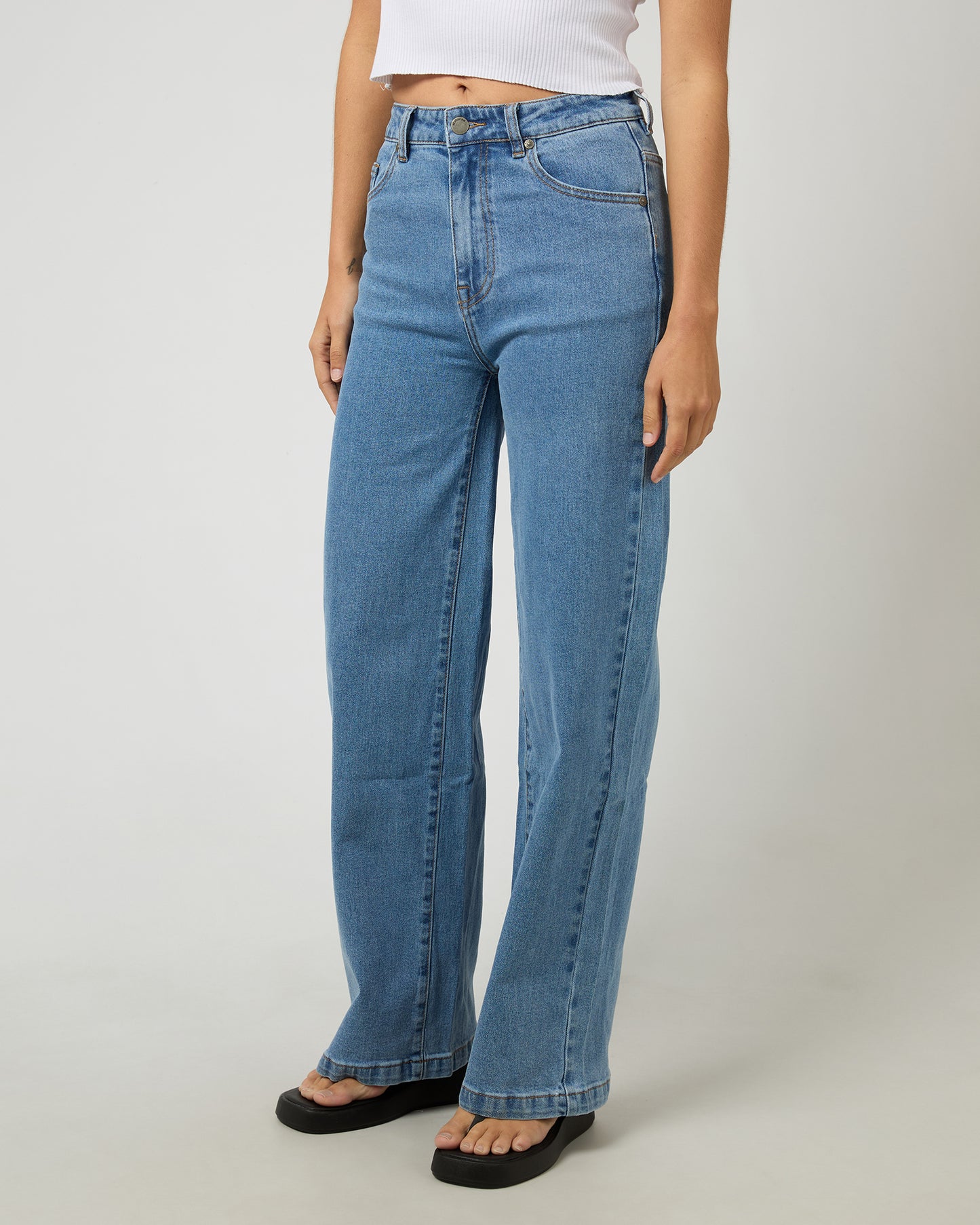Jacqui Wide Leg - Light Blue