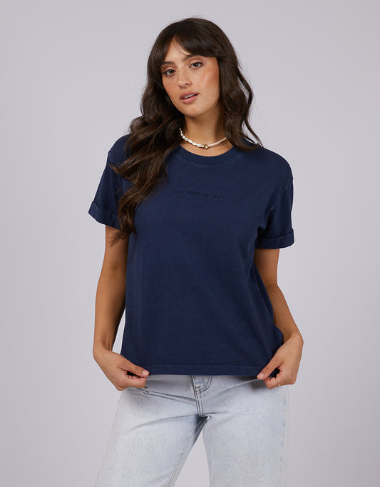 AAE Washed  Tee - Navy