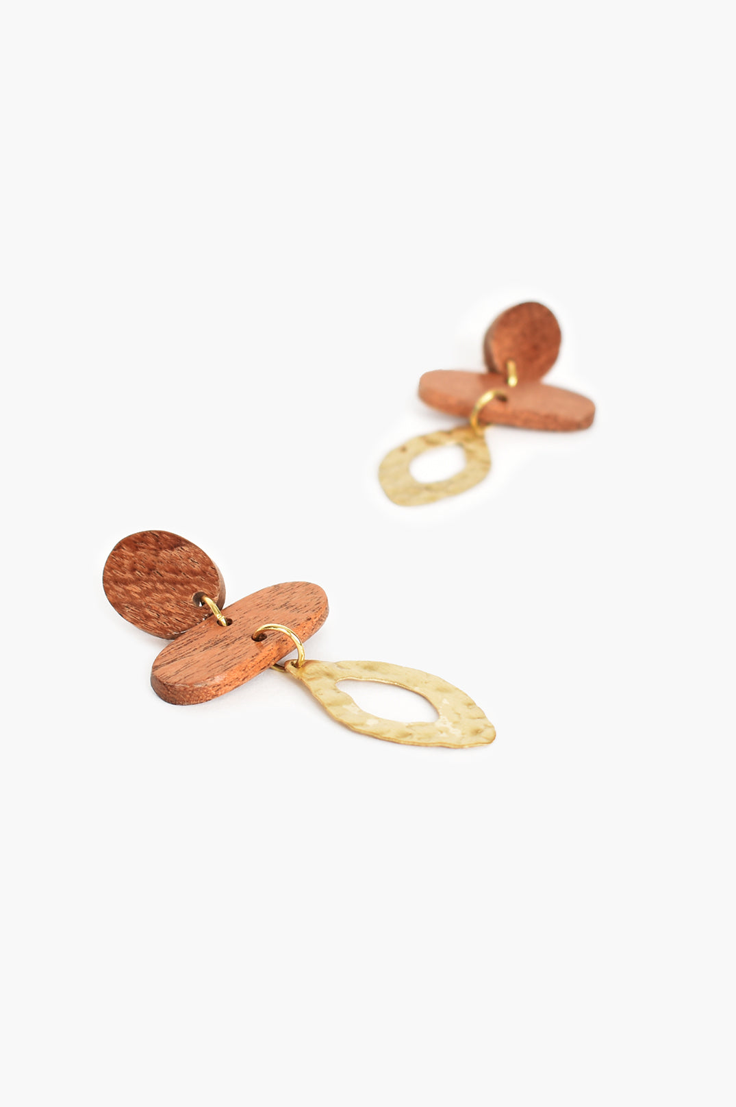 Timber Beaten Metal Mix Earrings