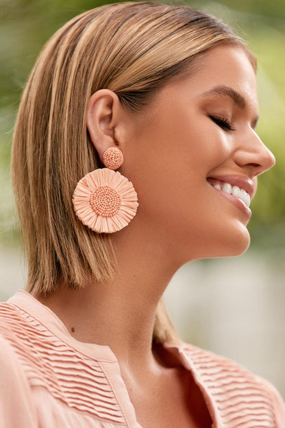 Bead Raffia Event Earrings