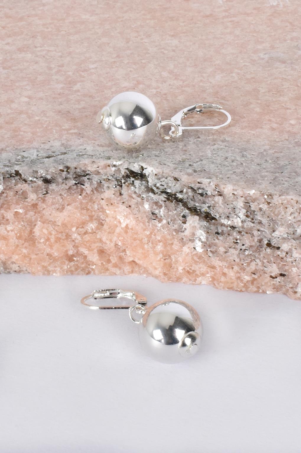 Polished Ball French Earrings