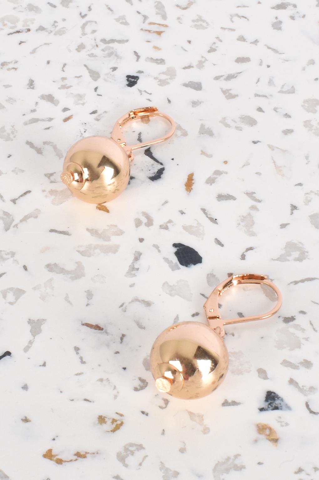 Polished Ball French Earrings