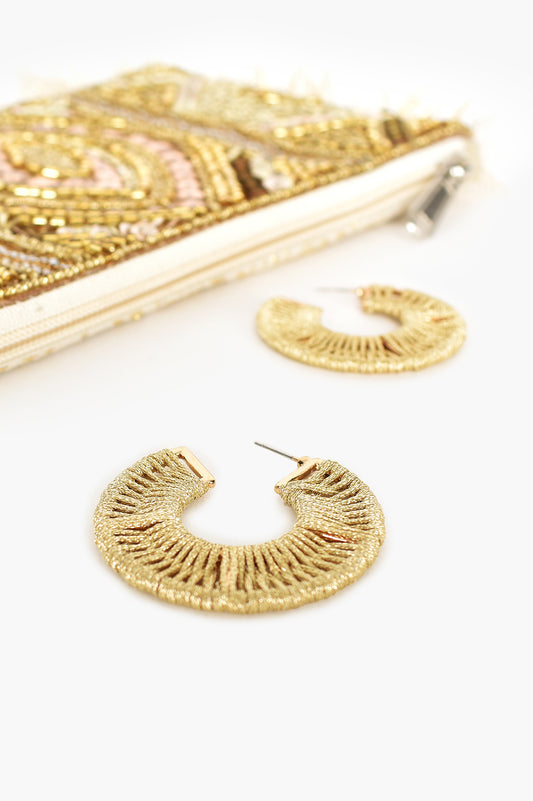 Metallic Geo Hoop