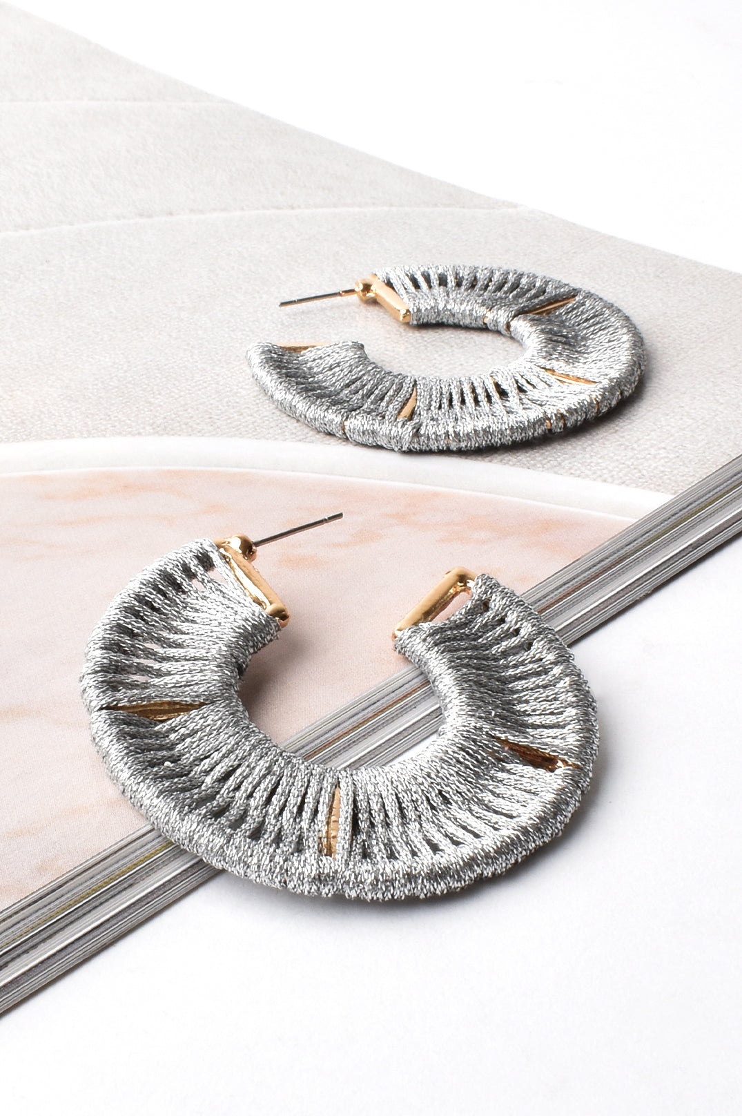Metallic Geo Hoop