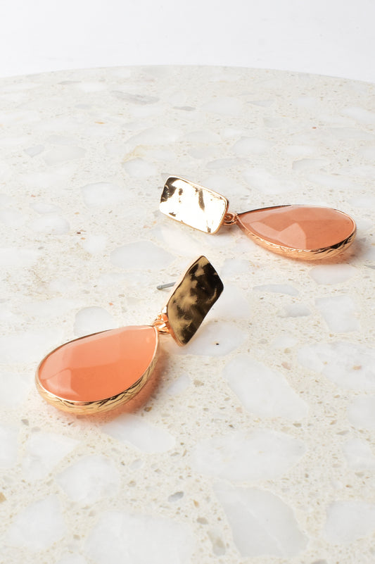 Bar Drop Stone Earrings