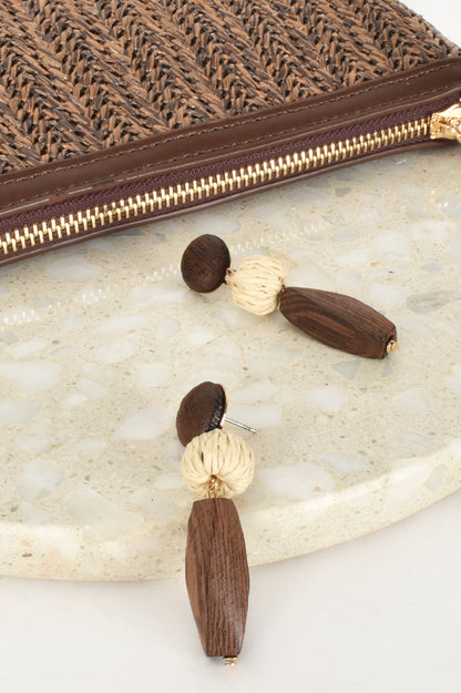 Timber Craft Drop Earrings