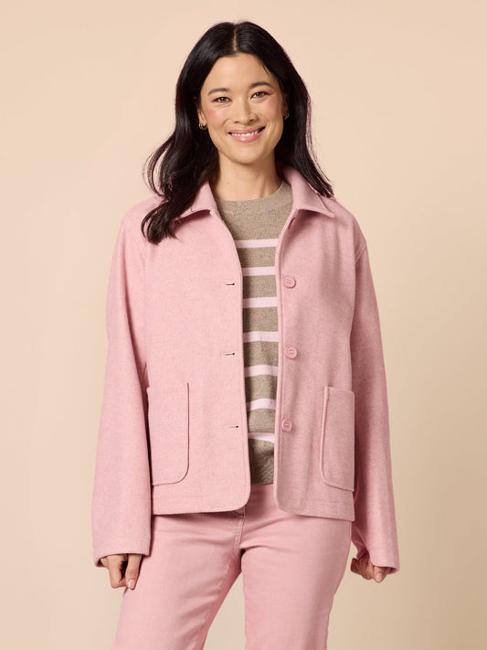 Montana Car Coat - Blush