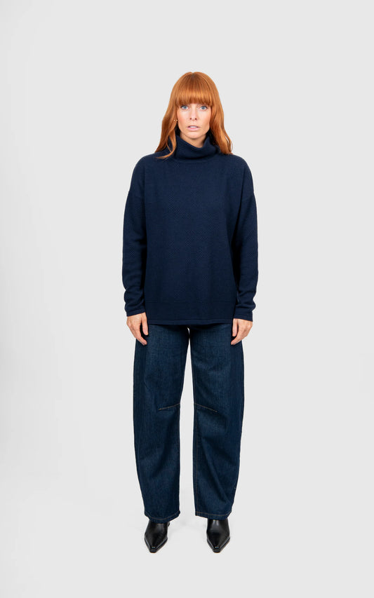 Ball Stitch HIgh Crew Pullover