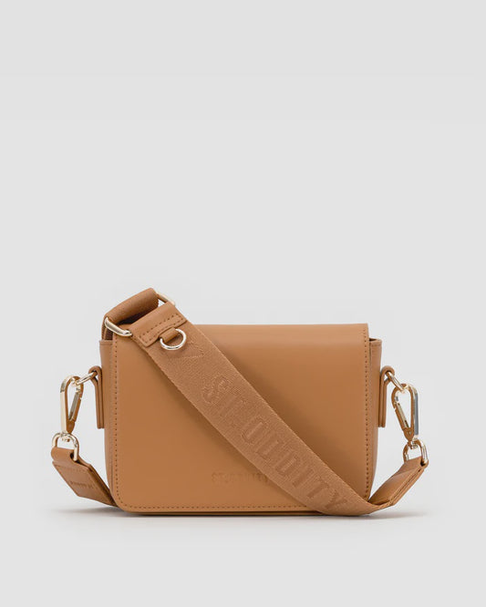 Crossbody Bag with Street Strap - Caramel