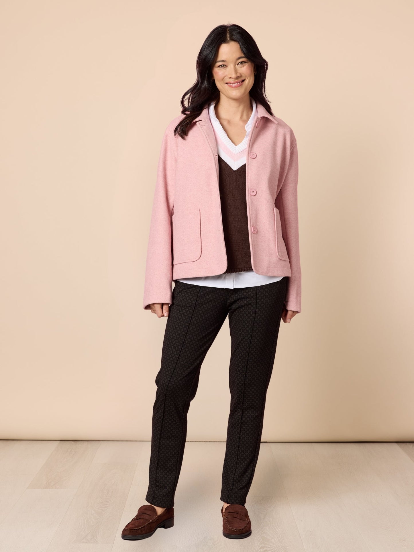 Montana Car Coat - Blush