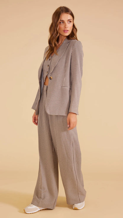 Elena Blazer - Chocolate/Natural