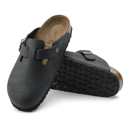 Boston Black Oiled Leather Regular