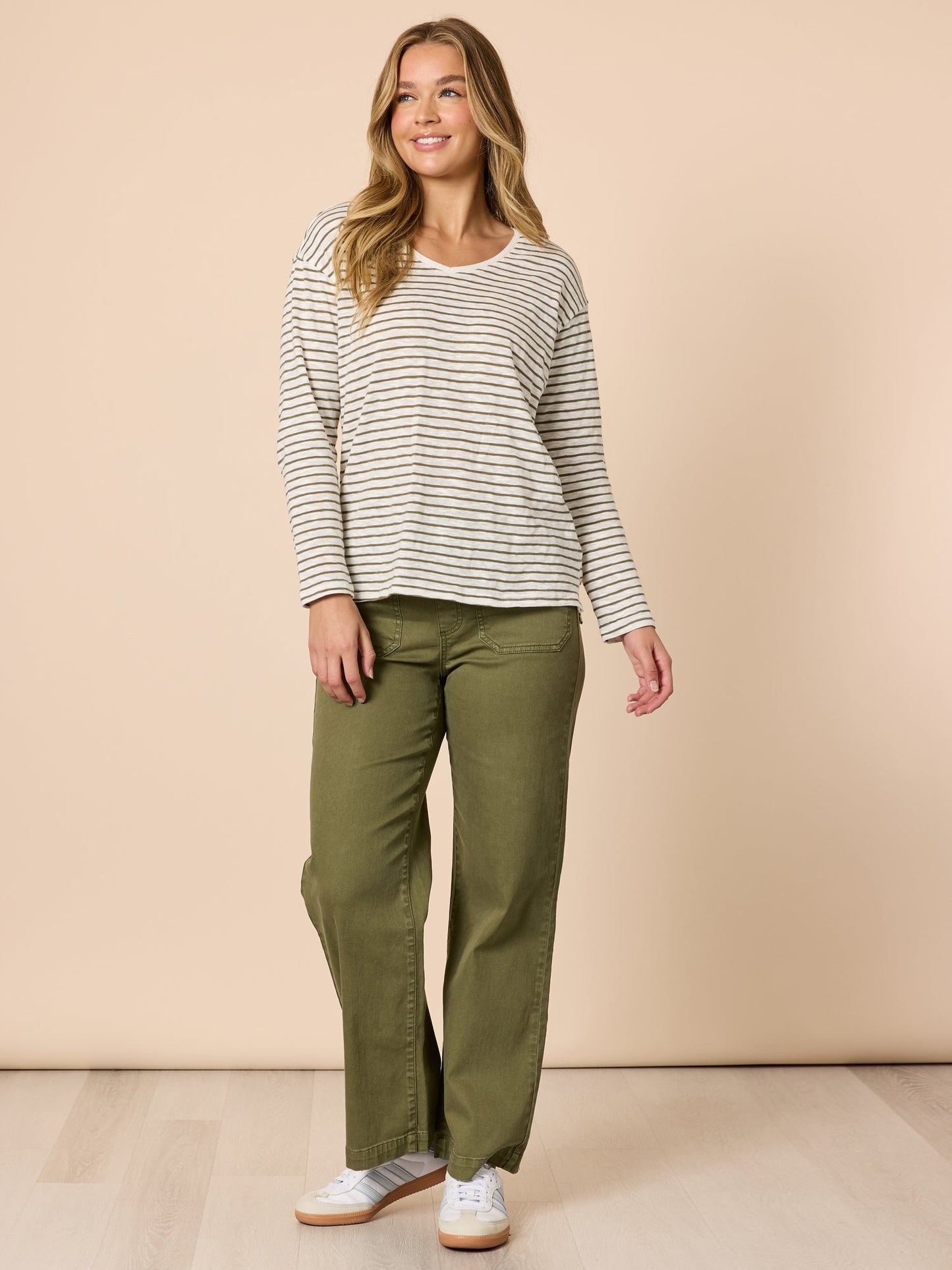 City Stripe Long Sleeve Tee