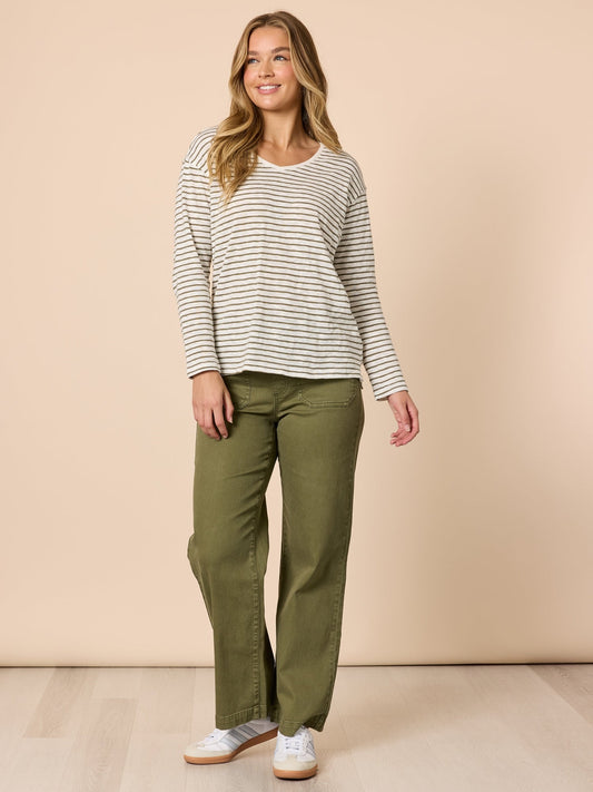 City Stripe Long Sleeve Tee