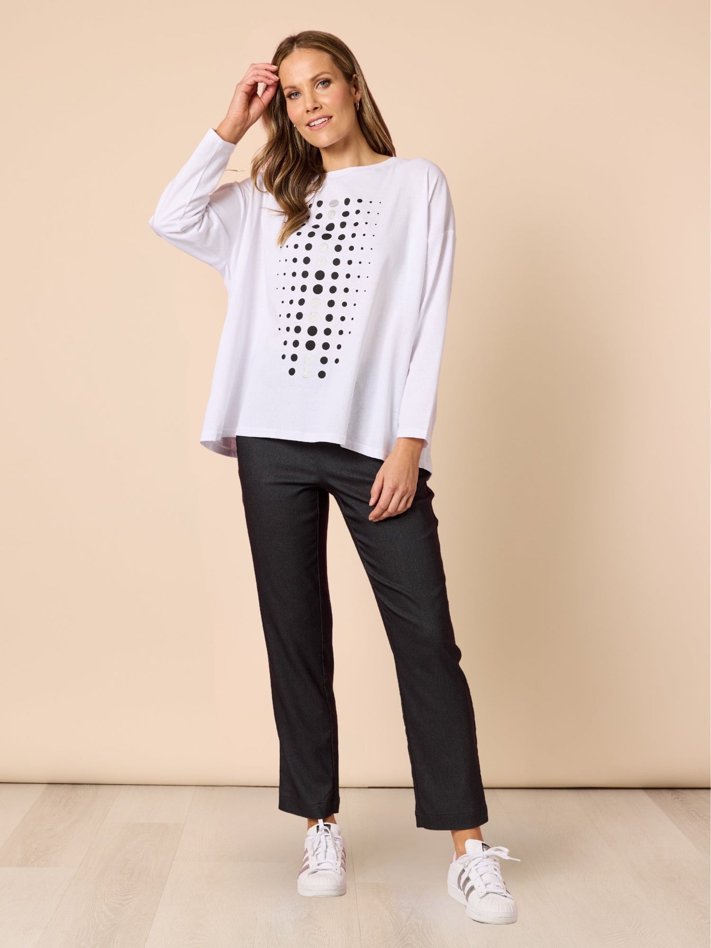 Evie Stretch Pant - Charcoal