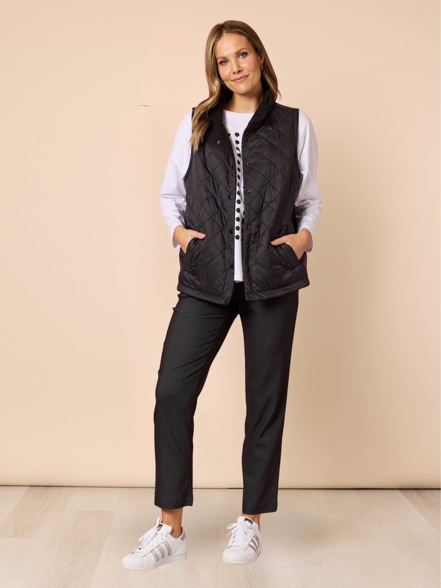 Evie Stretch Pant - Charcoal